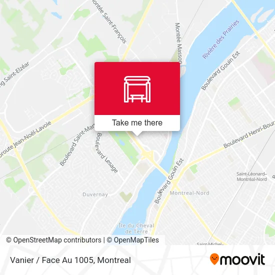 Vanier / Face Au 1005 map