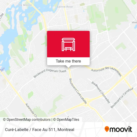 Curé-Labelle / Face Au 511 map
