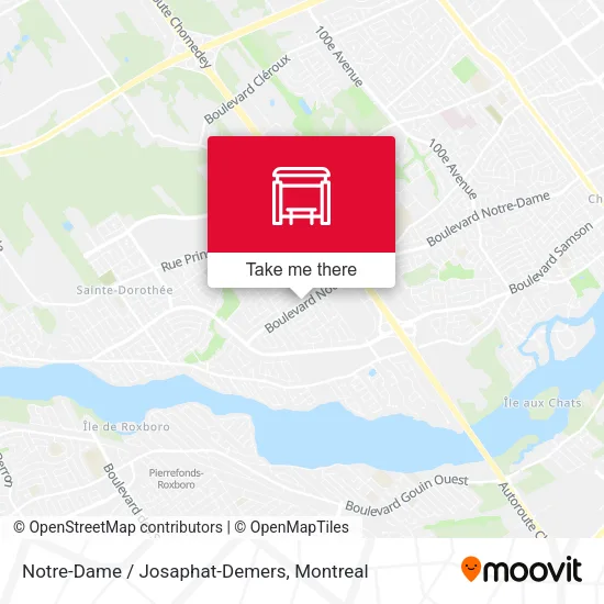 Notre-Dame / Josaphat-Demers map