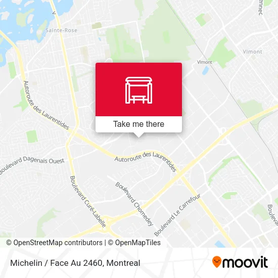 Michelin / Face Au 2460 map