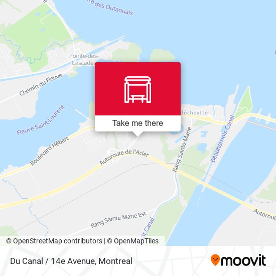 Du Canal / 14e Avenue map