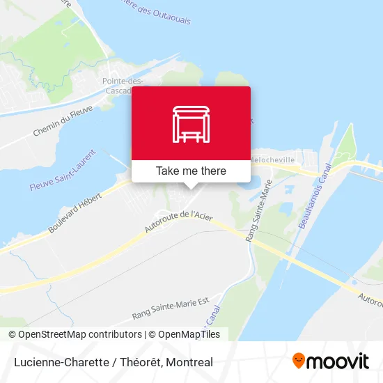 Lucienne-Charette / Théorêt map