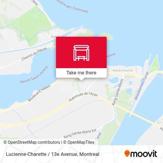 Lucienne-Charette / 13e Avenue map