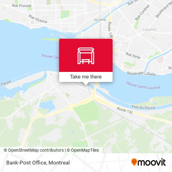 Bank-Post Office map