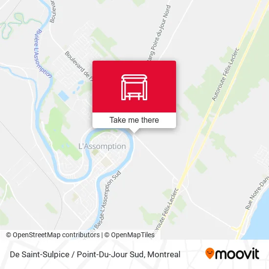 De Saint-Sulpice / Point-Du-Jour Sud map