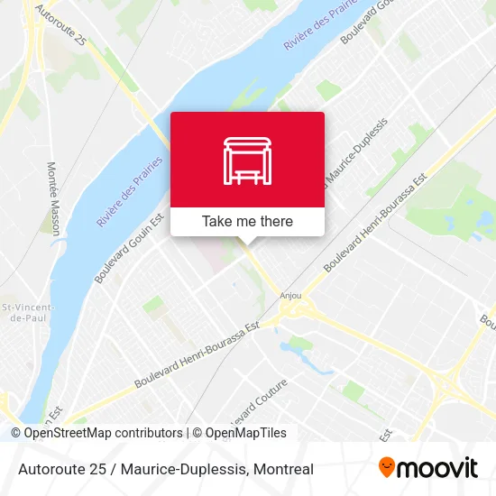 Autoroute 25 / Maurice-Duplessis map