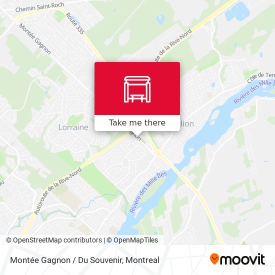 Montée Gagnon / Du Souvenir map