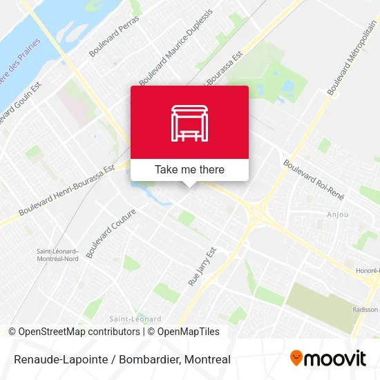 Renaude-Lapointe / Bombardier map