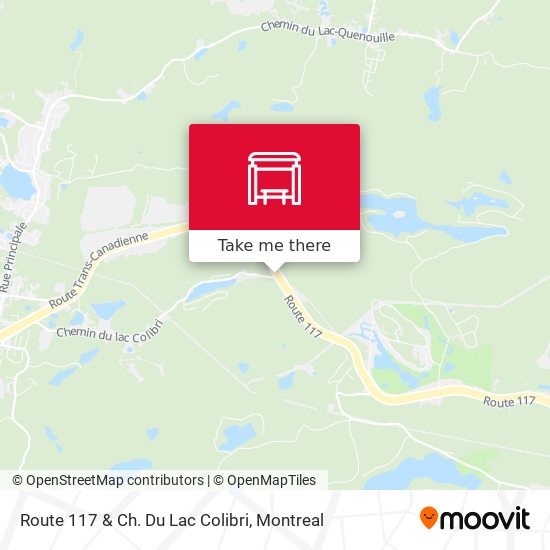 Route 117 & Ch. Du Lac Colibri map