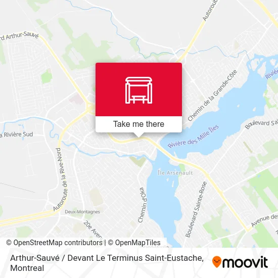 Arthur-Sauvé / Devant Le Terminus Saint-Eustache map