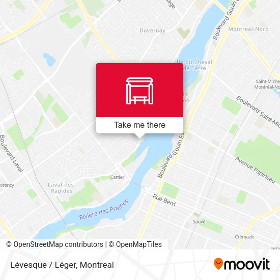 Lévesque / Léger map