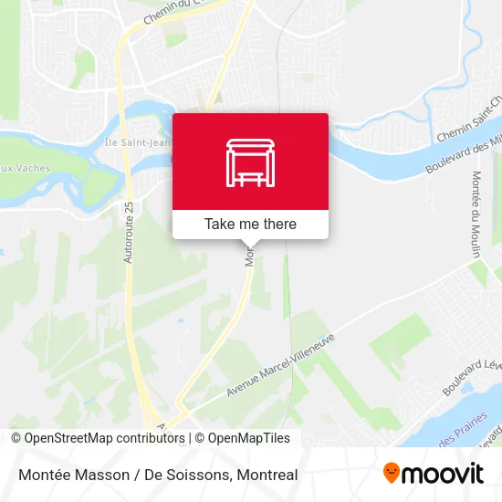 Montée Masson / De Soissons map