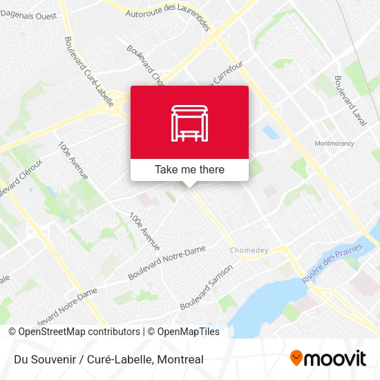 Du Souvenir / Curé-Labelle map