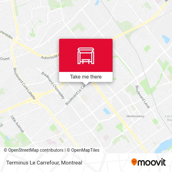 Terminus Le Carrefour map
