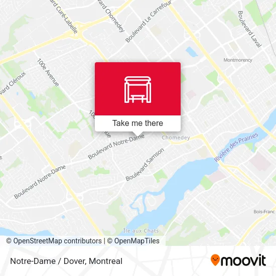 Notre-Dame / Dover map