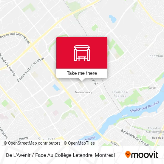 De L'Avenir / Face Au Collège Letendre map