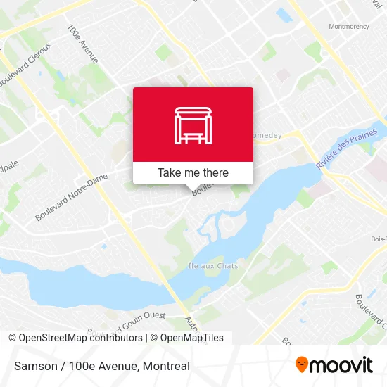 Samson / 100e Avenue map