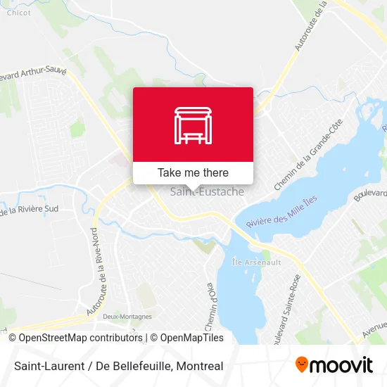 Saint-Laurent / De Bellefeuille map