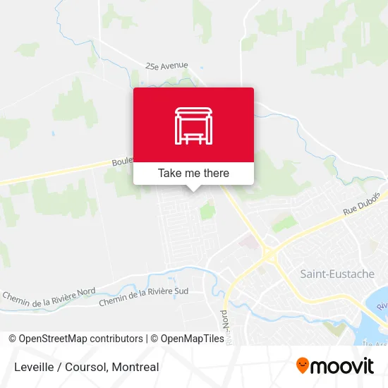 Leveille / Coursol map