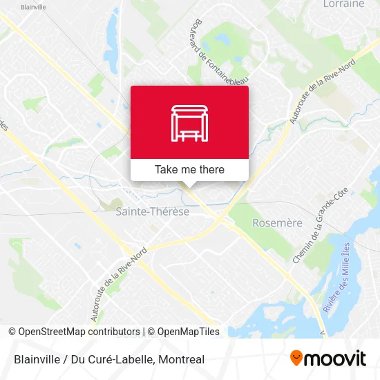 Blainville / Du Curé-Labelle map
