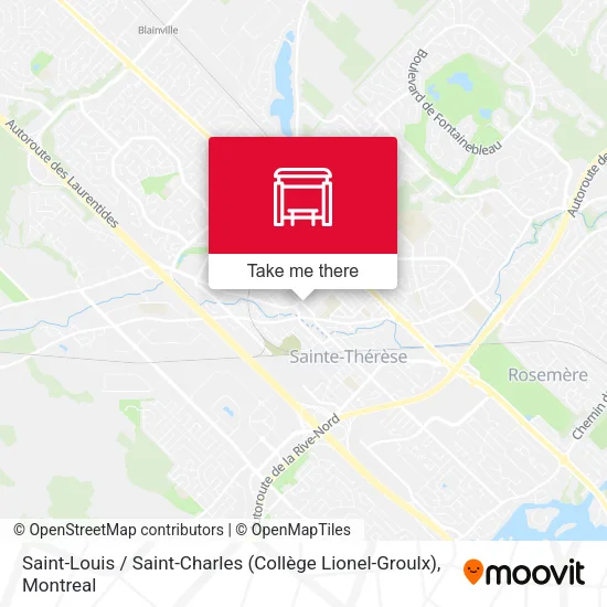 Saint-Louis / Saint-Charles (Collège Lionel-Groulx) map