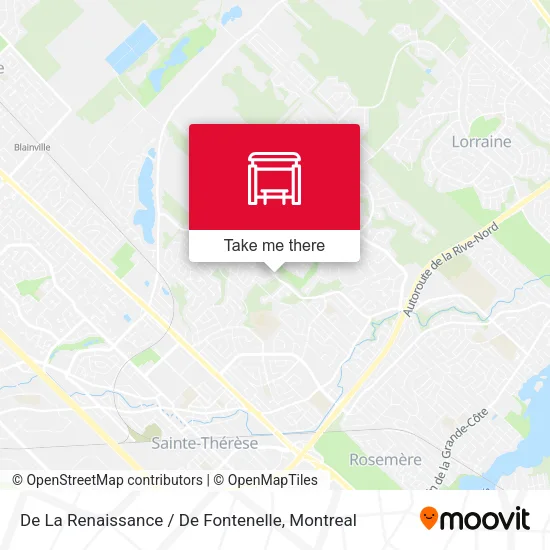De La Renaissance / De Fontenelle map