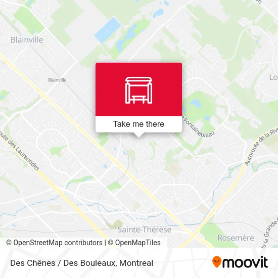 Des Chênes / Des Bouleaux map