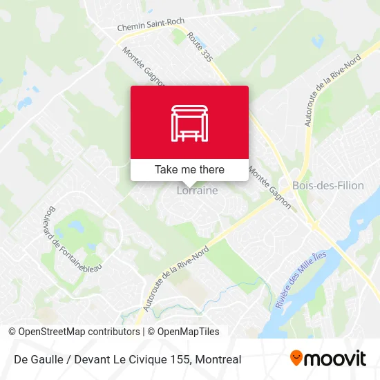 De Gaulle / Devant Le Civique 155 map