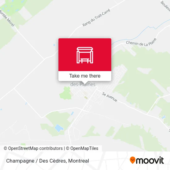 Champagne / Des Cèdres map