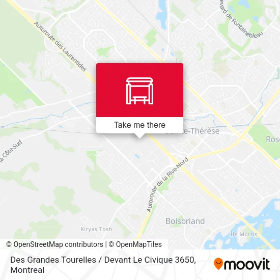 Des Grandes Tourelles / Devant Le Civique 3650 map