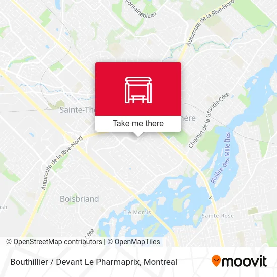 Bouthillier / Devant Le Pharmaprix map