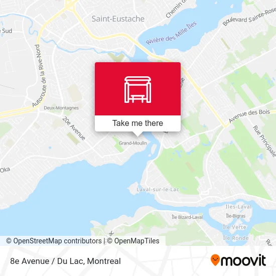 8e Avenue / Du Lac map