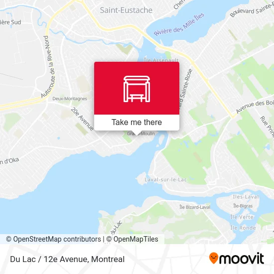 Du Lac / 12e Avenue map