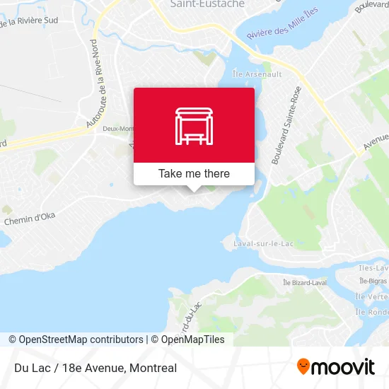 Du Lac / 18e Avenue map