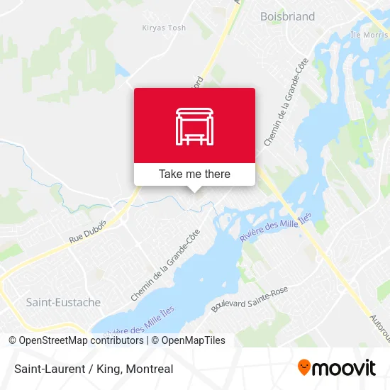 Saint-Laurent / King map