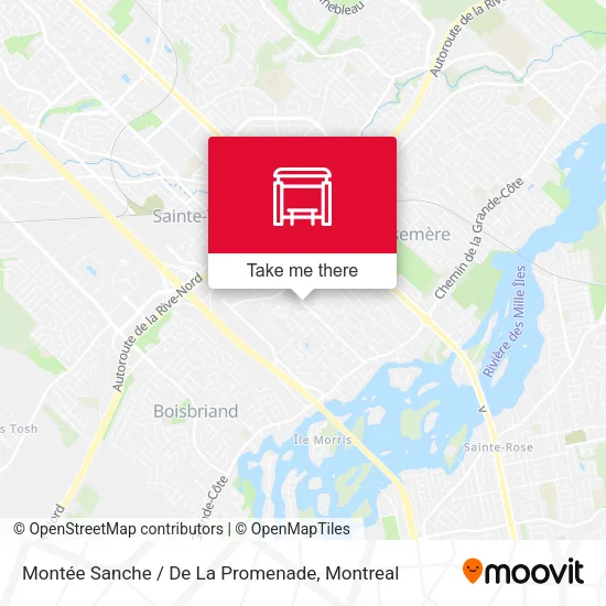 Montée Sanche / De La Promenade map