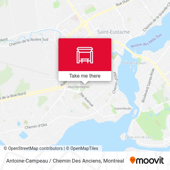 Antoine-Campeau / Chemin Des Anciens map