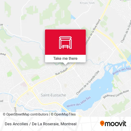 Des Ancolies / De La Roseraie map