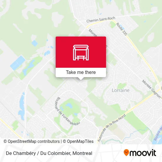 De Chambéry / Du Colombier map