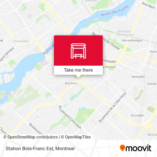 Station Bois-Franc Est map