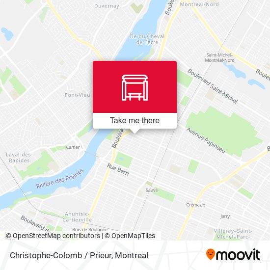 Christophe-Colomb / Prieur map