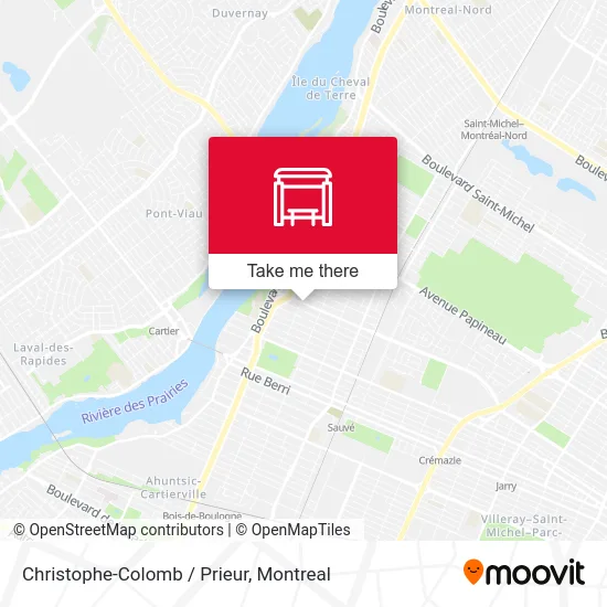 Christophe-Colomb / Prieur map