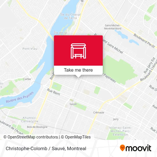 Christophe-Colomb / Sauvé map
