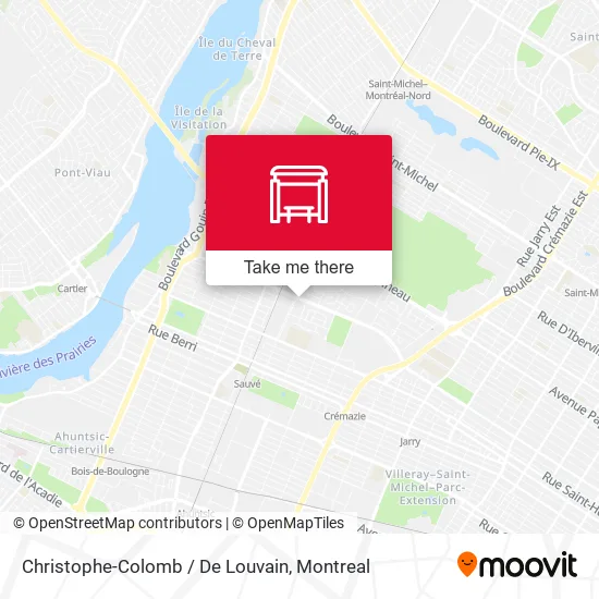 Christophe-Colomb / De Louvain map