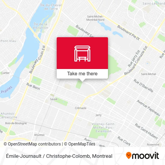 Émile-Journault / Christophe-Colomb map