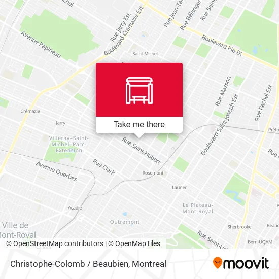 Christophe-Colomb / Beaubien map