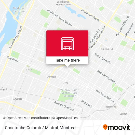 Christophe-Colomb / Mistral map