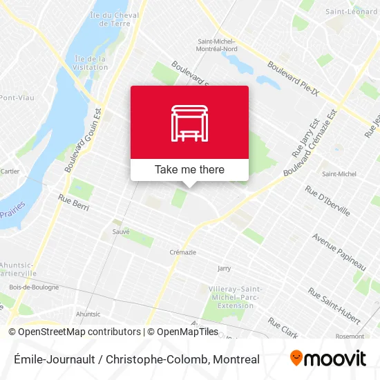 Émile-Journault / Christophe-Colomb map