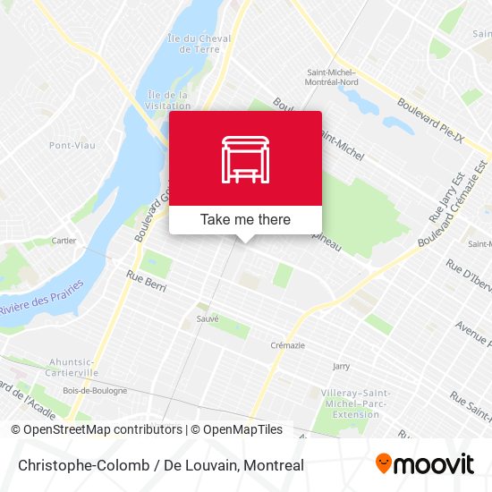 Christophe-Colomb / De Louvain map