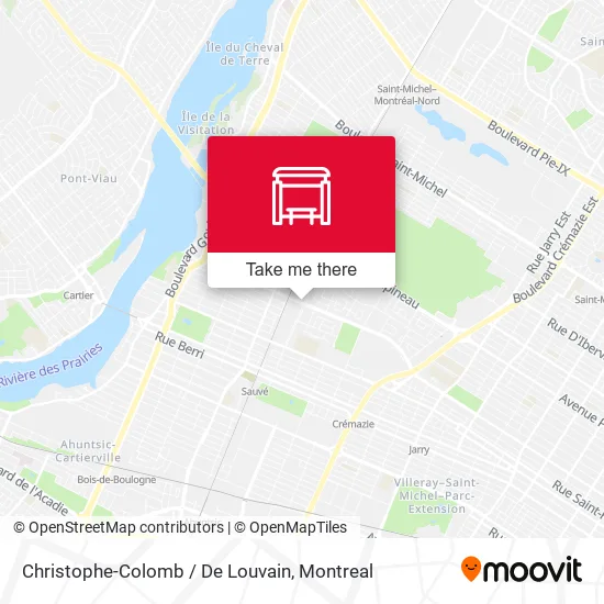 Christophe-Colomb / De Louvain map